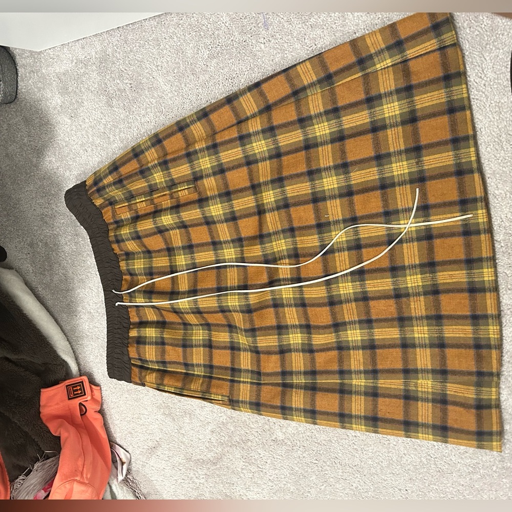 Fear of God mens plaid skirt
